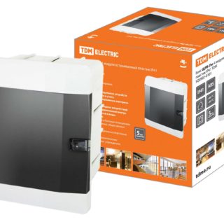 Бокс ЩРВ-Пм-4 модуля встраиваемый пластик IP41 TDM