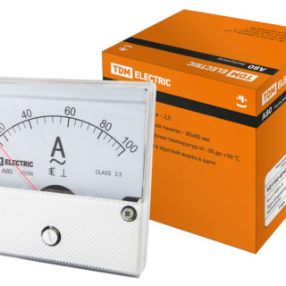 Амперметр А80 100А/5А-2,5, трансформаторного включения, (поверенный), TDM