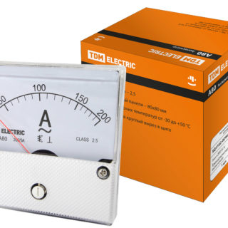 Амперметр А80 200А/5А-2,5, трансформаторного включения, (поверенный), TDM