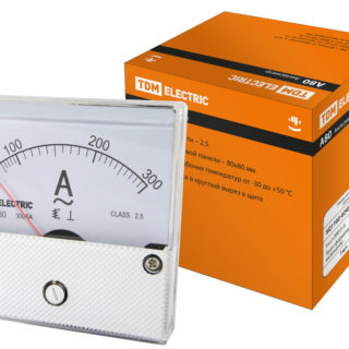 Амперметр А80 300А/5А-2,5, трансформаторного включения, (поверенный), TDM