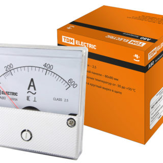 Амперметр А80 600А/5А-2,5, трансформаторного включения, (поверенный), TDM