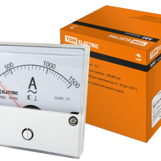 Амперметр А80 1500А/5А-2,5, трансформаторного включения, (поверенный), TDM