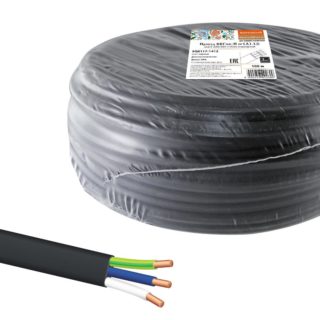 Провод ВВГмб-П нг(А)-LS 3х2,5 220/380 (100м) Народный