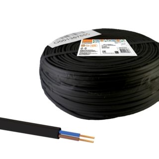 Шнур ШВВПмб 2х0,5 (100м), черный Народный