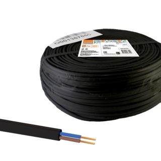Шнур ШВВПмб 2х0,5 (200м), черный Народный