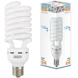 Лампа люминесцентная НЛ-HS-120 Вт-6500 К–Е40